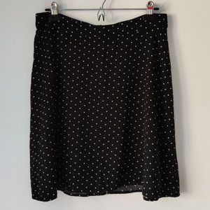 Reitmans Polka Dot A-Line Skirt